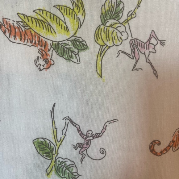 Anthropologie White Green Long Sleeve Button Down Shirt - Picture 4 of 4